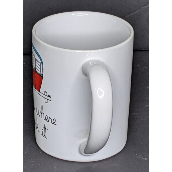 Coffee Mug 16 Oz NEW Camping RV HOME IS WHERE WE PARK IT - Picture 4 of 7